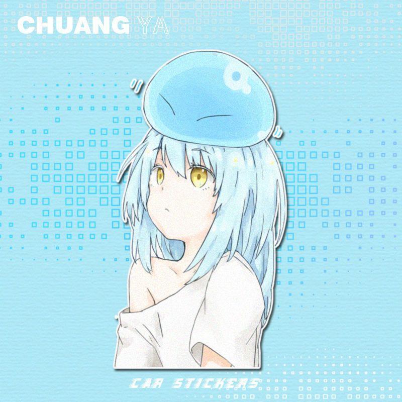 💙 転生したらスライムだった件 💙【免運】關於我轉生變成史萊姆這檔事車貼利姆露萌王遮擋劃痕汽車裝飾貼