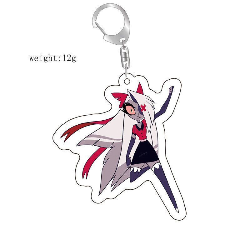 ✨爆款免運✨地獄客棧 極惡老大 限定周邊 新品地獄客棧 Vaggie 壓克力鑰匙扣  掛件  Hazbin Hotel