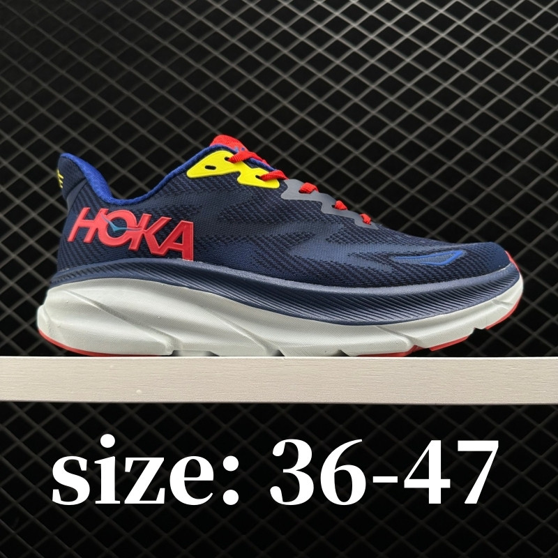 HOKA Clifton 9 男女專業緩震跑鞋,3647碼超大運動鞋 BDWA
