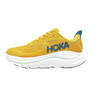 Hoka 慢跑鞋 Clifton 10 2E 寬楦 男鞋 黃 藍 厚底 緩震 回彈 1162032YDT [ACS]