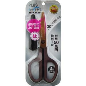 PLUS SC-175ST 30度弧線剪刀(65mm)鈦【金石堂】