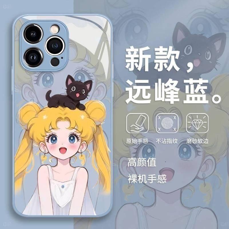 💐爆款免運💐美少女戰士周邊 月光仙子 月野兔  適用紅米K90手機殼K80/70美少女戰士note15Pro冰感14