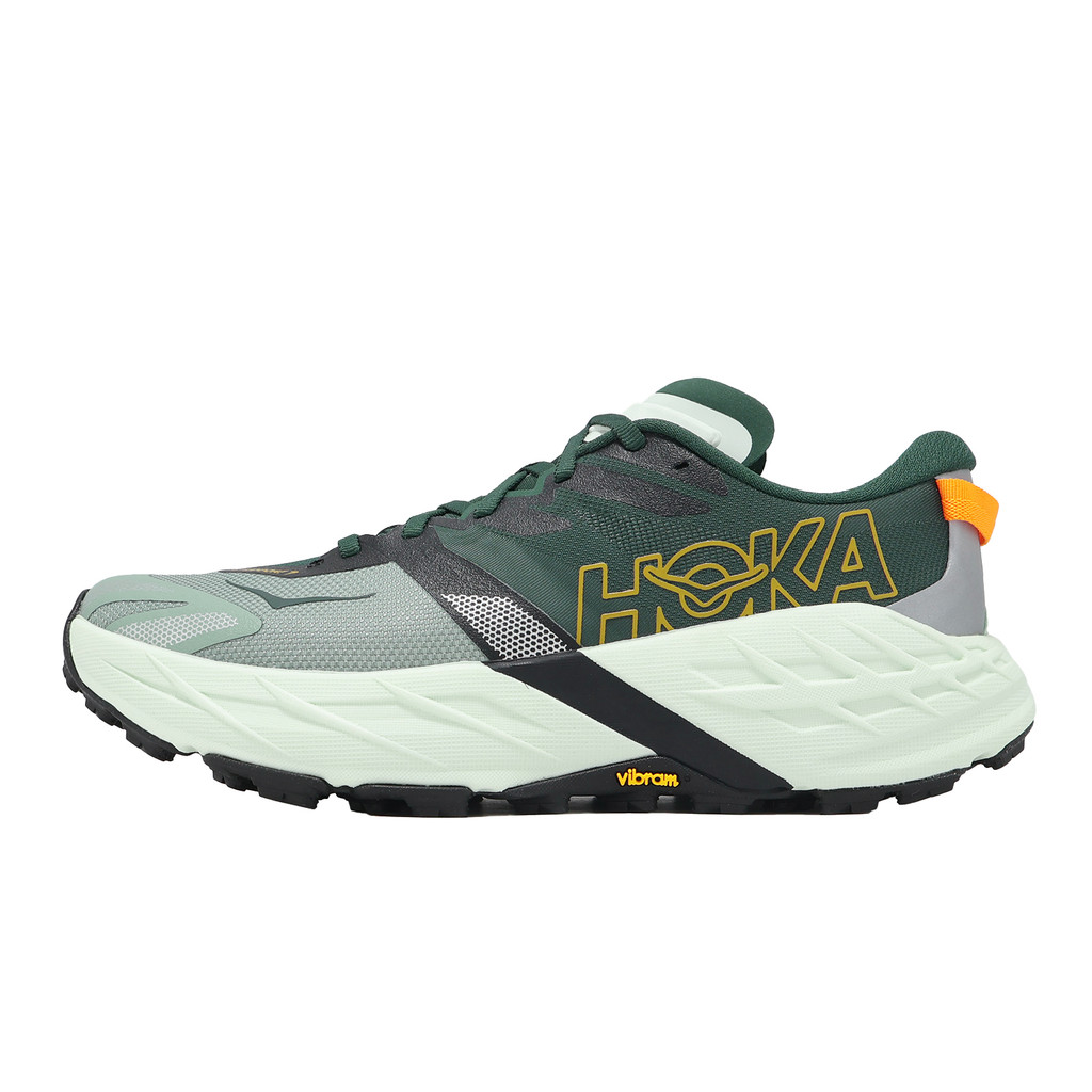 Hoka 越野跑鞋 Speedgoat 7 2E 寬楦 男鞋 葉影綠 海玻綠 戶外 緩震 1171930BFS ACS
