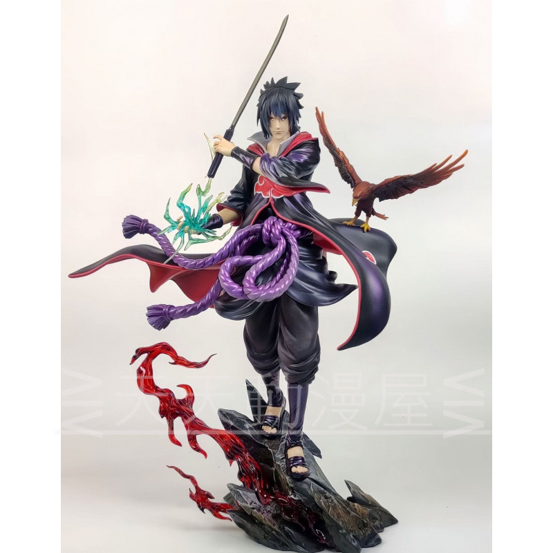 免運 火影忍者模型 十年百忍 鷹小隊 曉組織佐助 宇智波佐助 公仔 擺件 盒裝 禮物