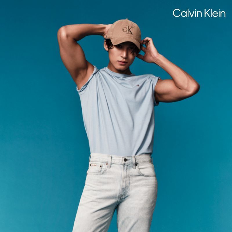 【Calvin Klein】 明星同款 CK Smooth Cotton Monogram Logo T-Shirt_黑