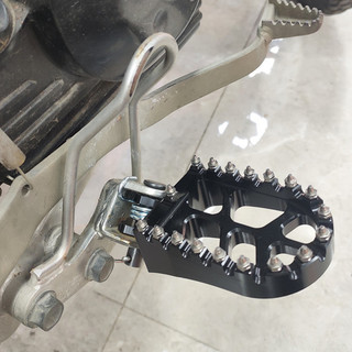 越野摩托車改裝適用於川崎KLX150 15-18腳踏板CNC鋁合金配件
