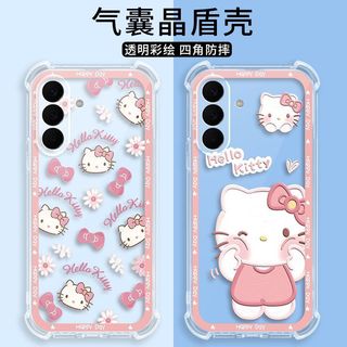 可愛粉T貓 三星S26 S25 S23+ S24FE S22 S21 S26ultra Note20 手機殼 防摔保護套