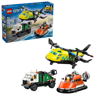 LEGO樂高積木/ CITY/ 60505/ 飛機、作業車和氣墊船混搭套裝 eslite誠品