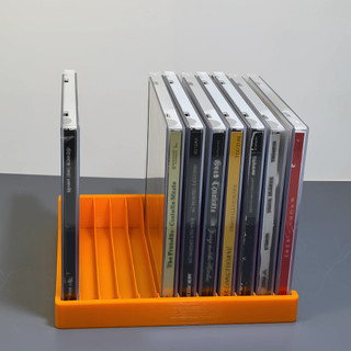 CD碟片收納架|12條裝|DVD碟片收納盒 桌面 CD 收納架 專輯光碟展示架 DVD 碟片陳列架 開放式多槽位唱片整