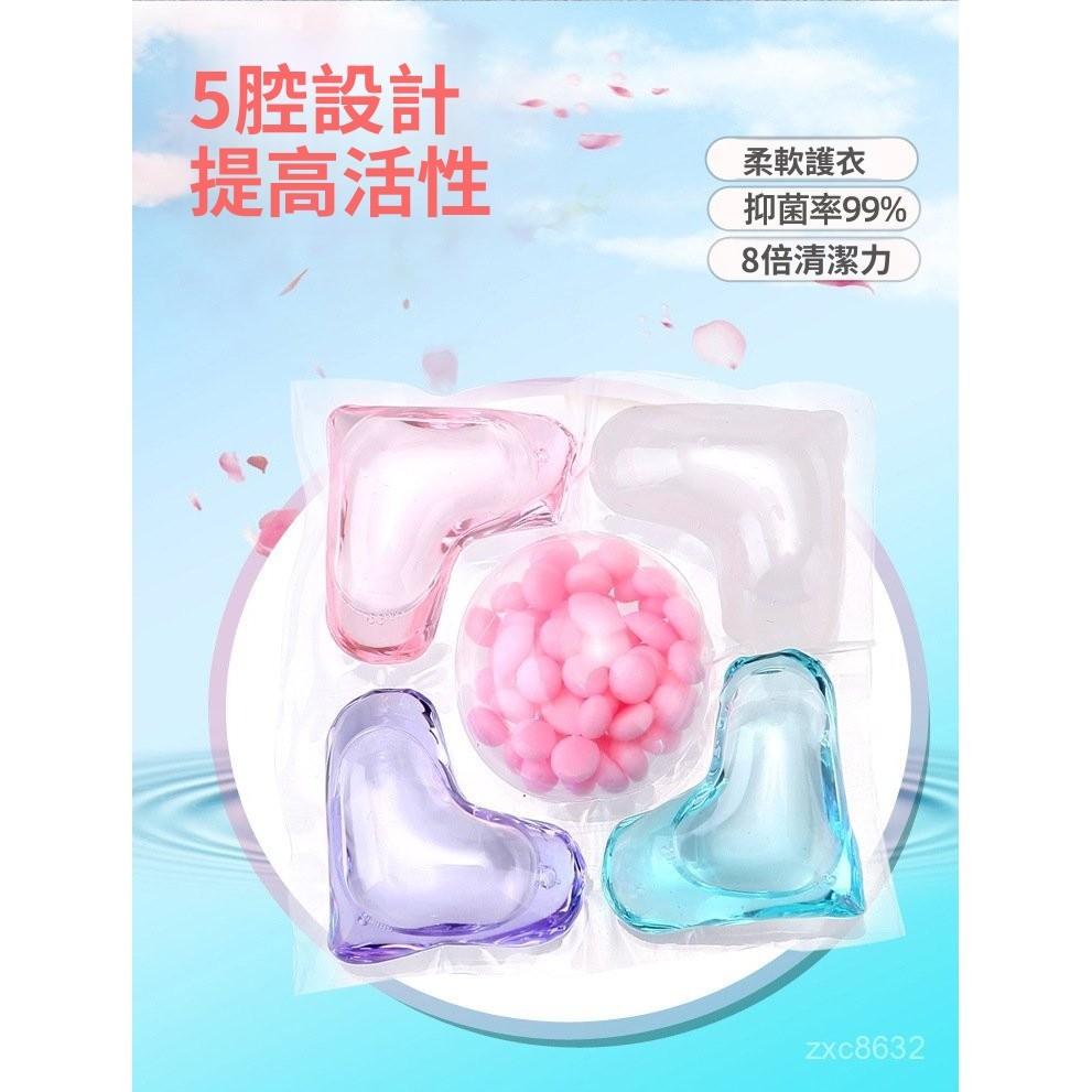 臺灣出貨 香氛洗衣球 持久留香 洗衣膠球 洗衣膠囊 濃縮洗衣液 強效去汙除蟎 香氛洗衣球 洗衣精 五閤一桶裝洗衣凝珠
