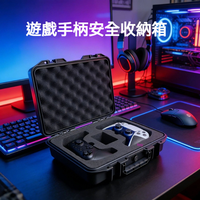 【現貨】適用遊戲手柄收納包 Switch Pro/PS5/Xbox手柄收納盒箱 便攜硬殼包