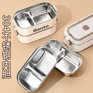 保溫飯盒不鏽鋼微波爐加熱便攜大容量多層家用上班族學生便當飯盒