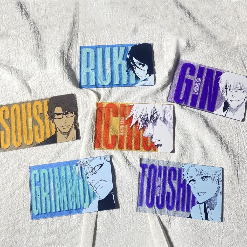 🌟小象優選🌟死神Bleach亞克力藝術卡 黑崎一護 露琪亞 藍染 葛力姆喬 卯之花烈 冬獅郎 朽木白哉 虛白 碎蜂