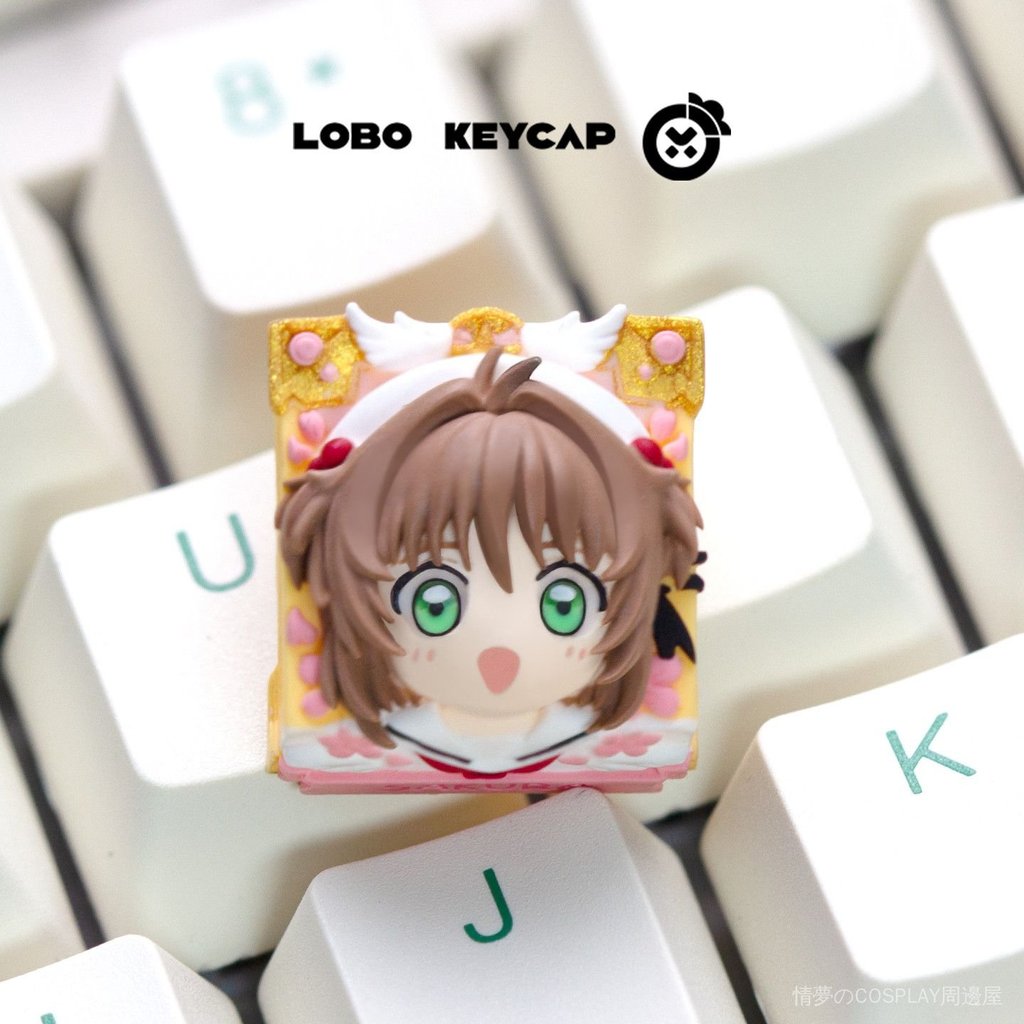 個性鍵帽 魔卡少女櫻木之本櫻可愛個性鍵帽單個創意樹脂機械鍵盤帽ESC禮物 個性鍵帽 機械鍵盤 生日禮物 禮物 週邊【DD
