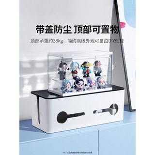🎉可開發票🎉綠聯排插收納盒插排數據線充電器插線板電視機櫃機頂盒桌面集線盒