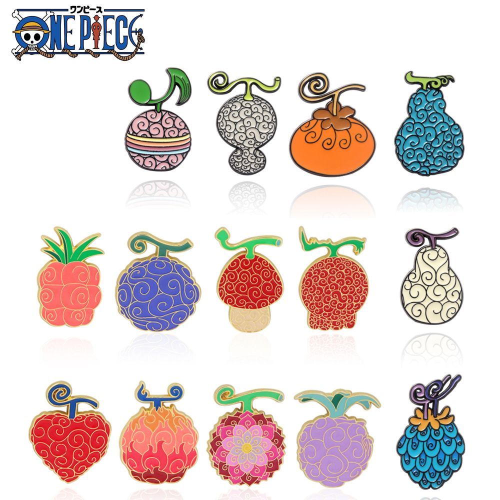 🧡326號星球🧡動漫周邊 海賊王惡魔果實胸針 橡膠燒燒手術黃泉暗暗果實金屬徽章