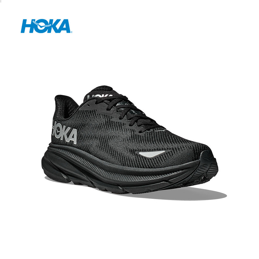 HOKA 男款運動鞋 CLIFTON 9 GORETEX 防水 路跑鞋 黑
