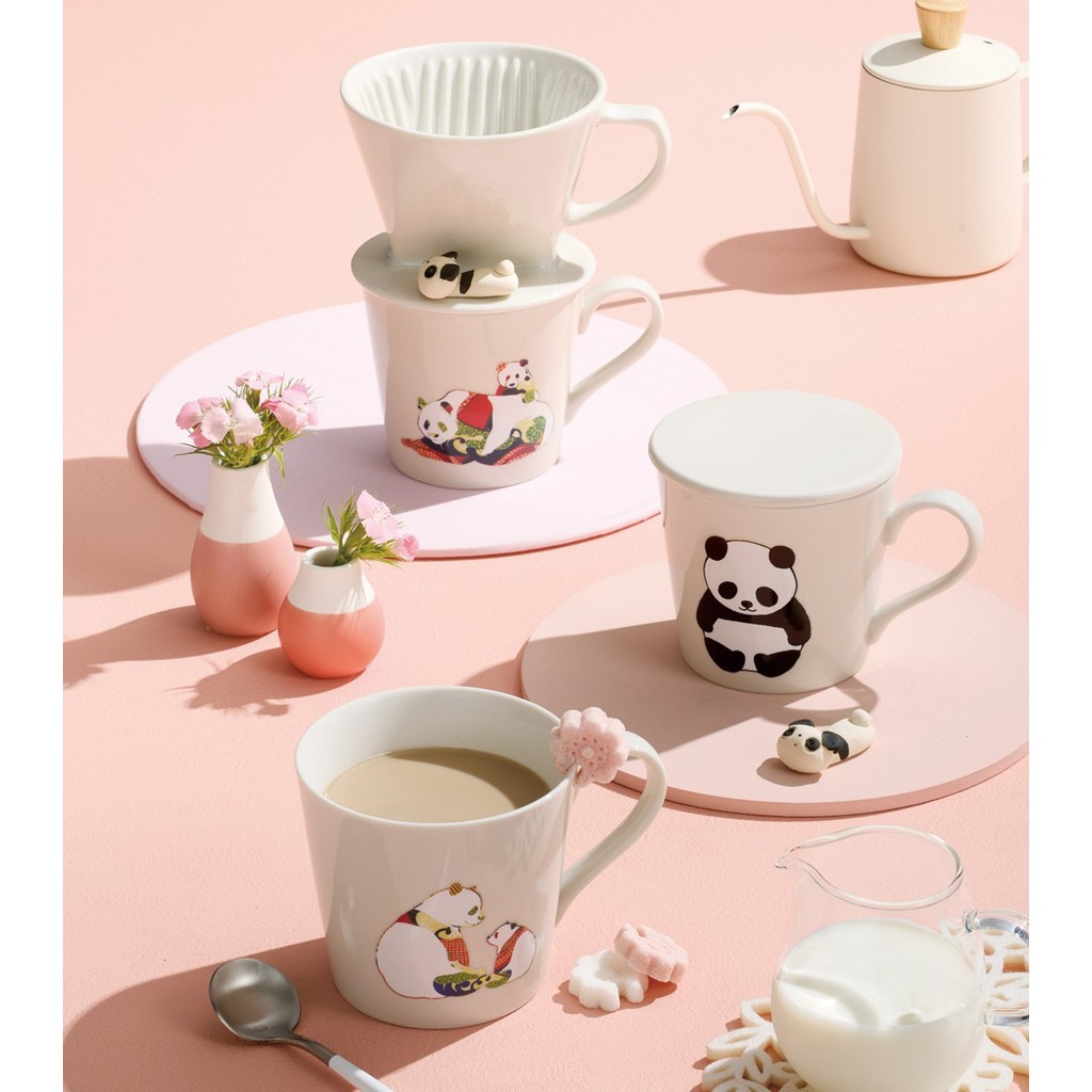 日本官方 | 丸モ高木陶器『溫感釉變大熊貓馬克杯 單品 - 親子熊貓, 紐博』*動物馬克杯 咖啡 禮物 可愛 溫度變化