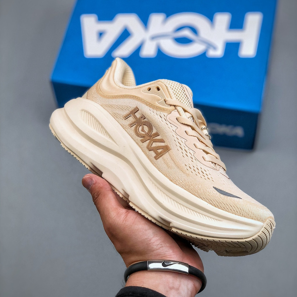 HokaOne Bondi 9 緩震耐磨運動跑鞋,適合男女休閒鞋。 VYK8 N0DQ