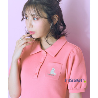 Nissen 大尺碼貓咪刺繡POLO洋裝 marun設計