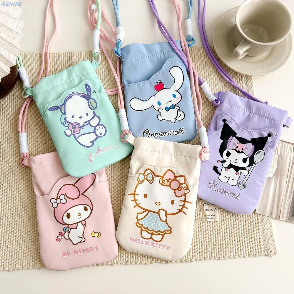 AIQINPB Cinnamoroll 斜挎包,小狗 Kitty Cat Pochacco 單肩包,時尚動漫卡通可愛 M