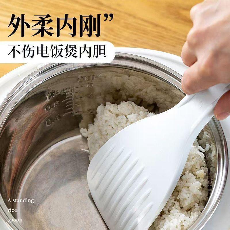 台灣出貨🚚商用加厚特大大飯米飯盛飯耐高溫餐廳飯店食堂塑料打飯勺子鬆飯