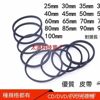 特價中⚡ DVD進出倉小皮帶 影碟機CD光碟機複讀機 VCD鐳射頭EVD機芯傳動帶20條 通用規格 20條超值組 光碟機維