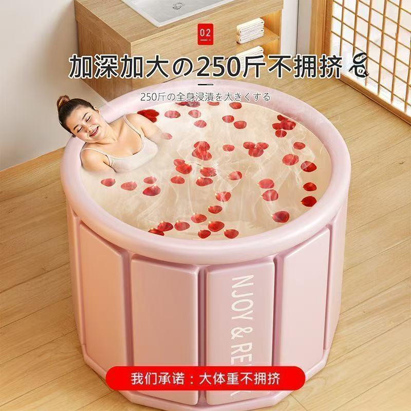 日本摺疊泡澡桶大人家用成人兒童專用浴缸泡澡桶全身沐浴桶洗澡盆 HHX