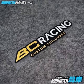 A 汽車貼 機車貼 貼紙 防水貼 車貼 行李箱貼 灣岸車貼BC RACING個性汽車改裝贊助商反光貼紙車身裝飾貼擋劃痕