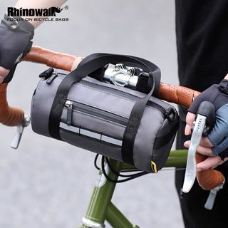 【下殺新品】rhinowalk犀牛自行車包便攜山地車公路車圓筒車頭包自行車車前包