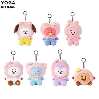 ✨韓國爆款✨bts周邊 防彈少年團掛件 應援好物 韓國BT21防彈少年團櫻花系列毛絨掛件 田徵國包包包掛件 交換禮物