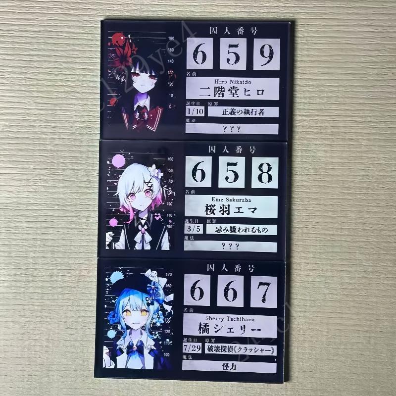 日谷散貨魔法少女的魔女審判名片亞克力卡橘雪莉希羅艾瑪名片ID卡