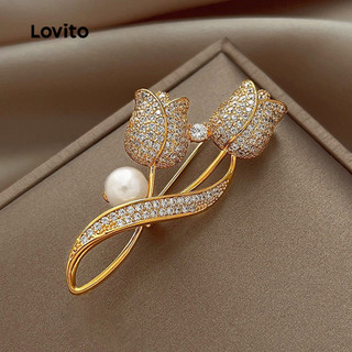 Lovito 水鑽胸針 LCS31A40
