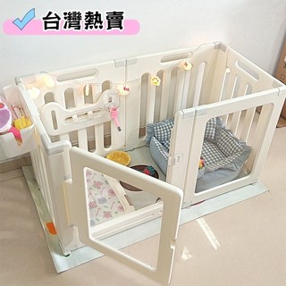 ✨免運【可開發票】狗狗圍欄 亞克力狗窩 家用柵欄 小型犬室內隔欄 柯基寵物欄 透明狗籠子 多功能杖子 可摺疊杖子