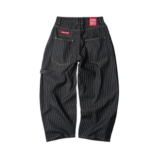 【ZIPPER】PUSH PUSH PP STRIPES PANTS Version 2 條紋寬鬆長褲 黑色
