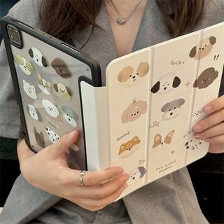 【防摔抗刮】卡通貓狗蘋果iPad11平板保護殼 iPad A10 A9保護套 亞克力Air7平板殼 iPad6 適用多款