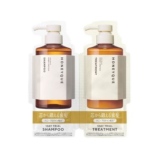 HONEYQUE蜂蜜水潤豐盈洗髮&護髮乳(旅行組) 10ml+10ml
