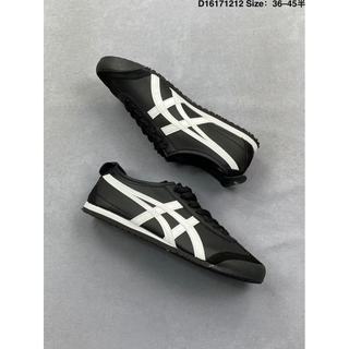 Asics Onitsuka Tiger Mexico 66 黑白配色黑武士休閒鞋復古男女情侶時尚德訓運動鞋百搭