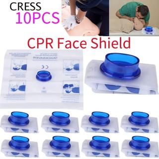 CRESS CPR 面罩,口對口口口呼吸一次性 CPR 面罩,醫院專業增強安全快速保護器人工呼吸面罩緊急