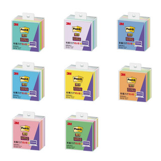 3M Post-it 利貼 狠黏 便條磚 便條紙 便利貼 622SS-MC 混色 45張x4本/盒 色彩【金玉堂文具】