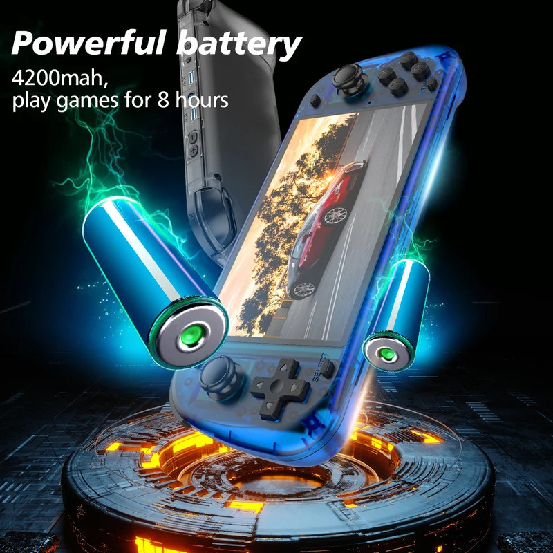 R50S復古掌上游戲機128G 5.1寸IPS屏兩人網游64GB主機復古遊戲R36S