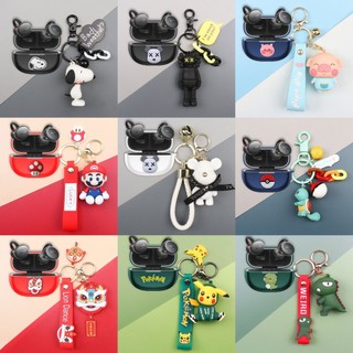 適用於EarFun Clip 開放式藍牙耳機保護套 全包耳機殼 麗耳Clip耳機保護殼 耳機套 卡通矽膠軟殼 附卡通掛件