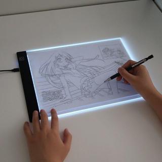 無品牌 A4複製臺LED拷貝板臨摹透寫臺素描動漫透光板畫畫線稿練字繪畫板