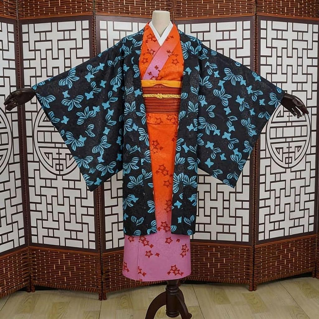 臺灣出貨 加急免運🎀鬼滅之刃cos產屋敷天音鬼殺隊主公妻子cosplay全套服裝產屋敷天音角色扮演