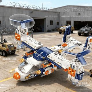 2026新款相容樂高小顆粒積木玩具聚核動力魚鷹直升機螺旋式飛機模型玩具6+20260429