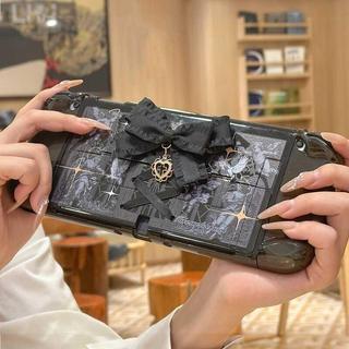 SK適用於 switch oled保護殼 ins風 哥特風 switch oled 保護套 lite軟殼 K05 44