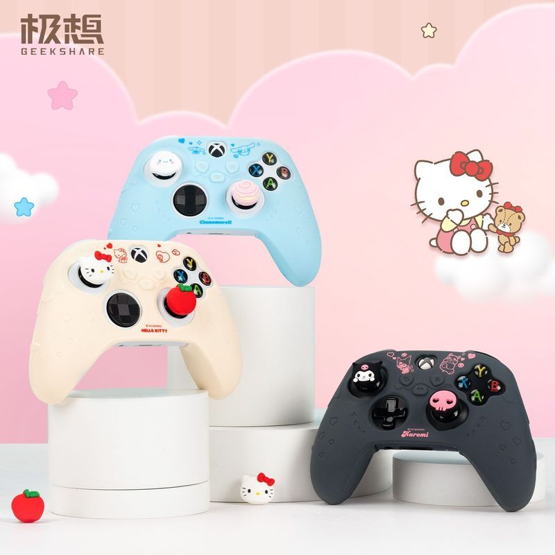 🎐 漫玩嚴選 ✨ 極想Xbox手柄保護殼NSPRO硅膠套PS5手柄套三麗鷗庫洛米HelloKitty