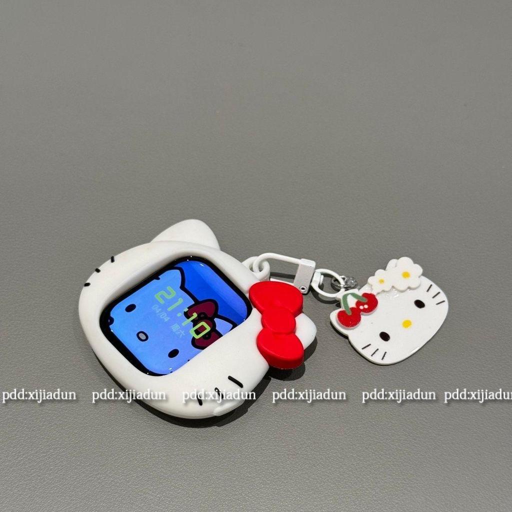 大臉kt貓適用applewatch11保護殼iwatch10蘋果手錶7seultra硅膠軟
