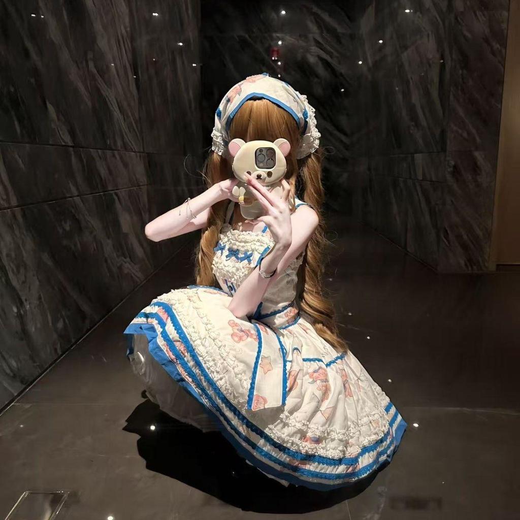 lolita Lolita 洛丽塔裙 原创 新款安眠熊2.0原創版本jsk可愛洛麗塔連衣裙原創正品lolita