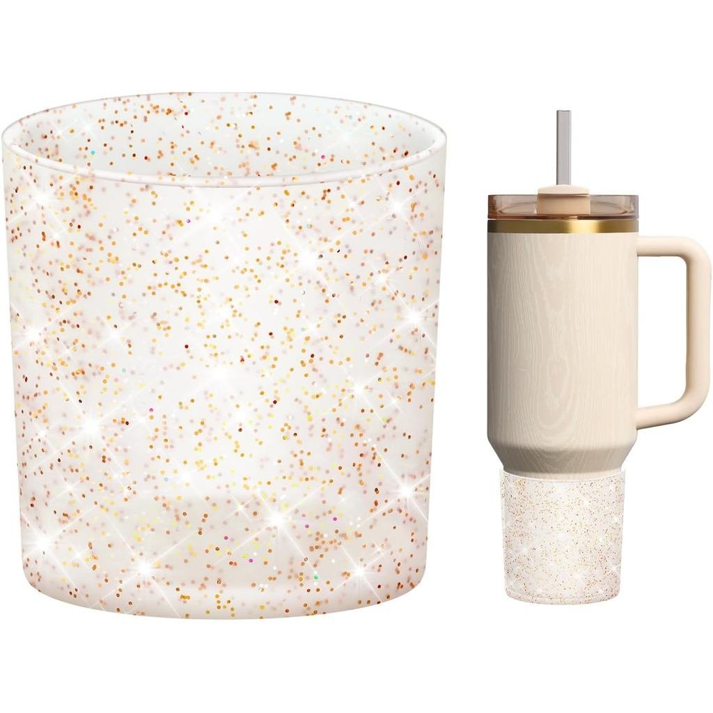 WUQID Glitter Higher 矽膠靴兼容 Stanley Quencher H2.0 40oz 30oz 2